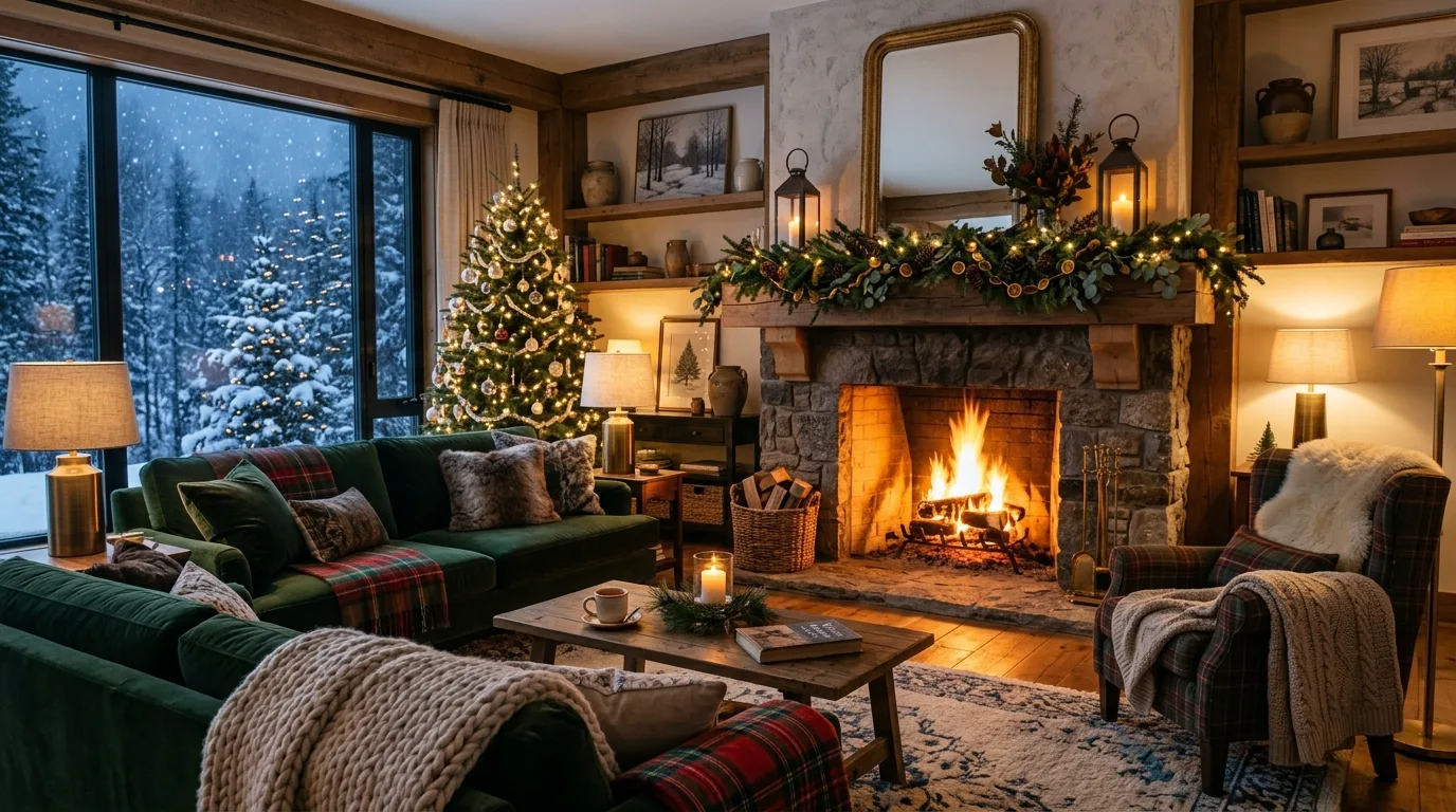 Finish with a living room that feels warm all winter long inspiration for a winter living room.
